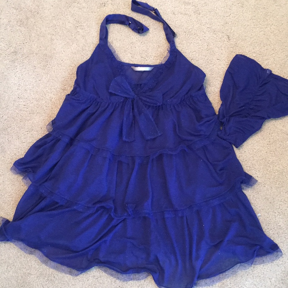 VS MIDNIGHT BLUE LINGERIE SET